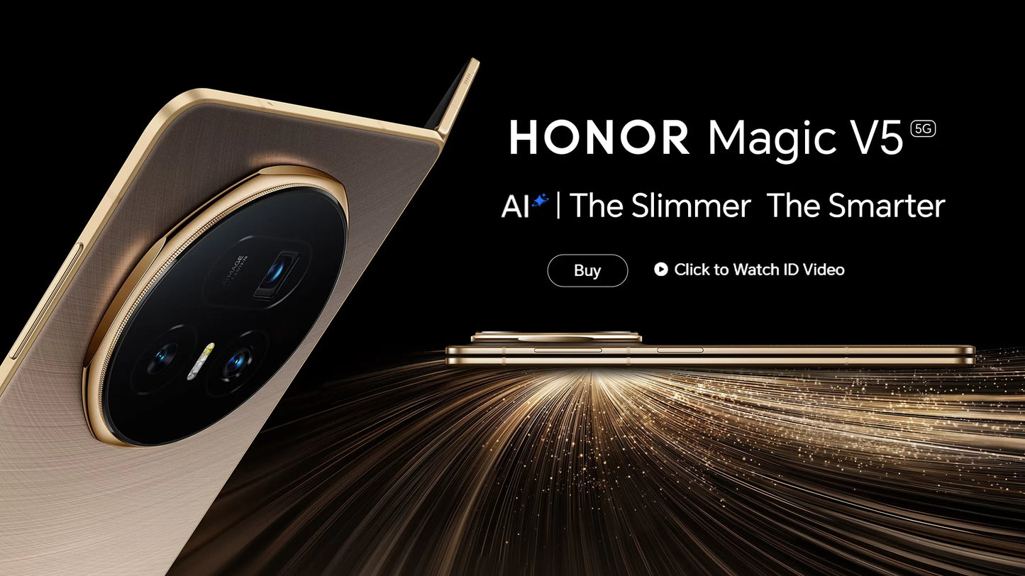HONOR Magic V5 Version globale 5G Smartphone pliable Snapdragon 8 Elite Écran LTPO OLED 7,95 pouces Batterie 5820 mAh SuperCharge 66 W