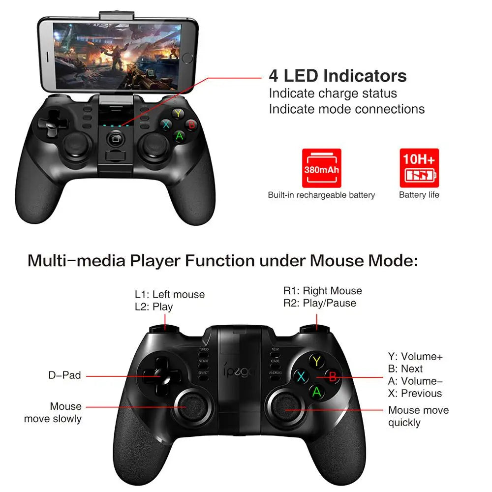 Gamepad Control Bluetooth Pubg Controller Mobile For iPhone Android PC PS4 PS3 Playstation 4 3 Nintendo Switch Gaming Game Pad
