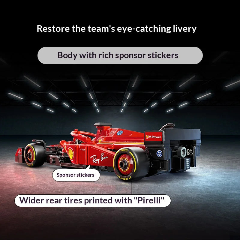 Célébration de Noël Lego 77242 Voiture de Course F1 Ferrari SF-24 Jouets pour Enfants Cadeau de Noël
