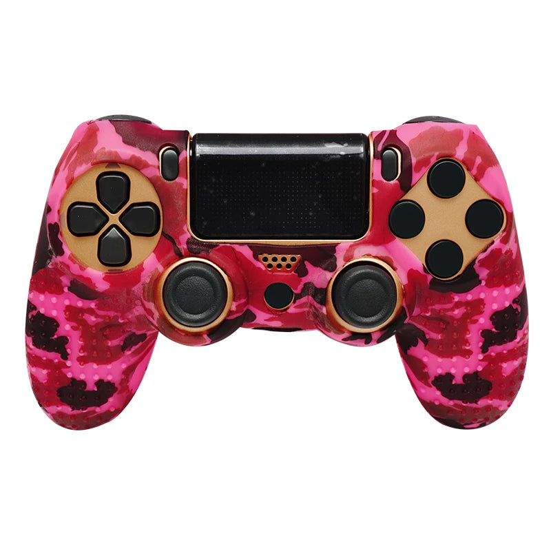 Coque de protection antidérapante en silicone souple pour manette SONY Playstation 4 PS4, compatible avec les gamepads PS4 Pro Slim