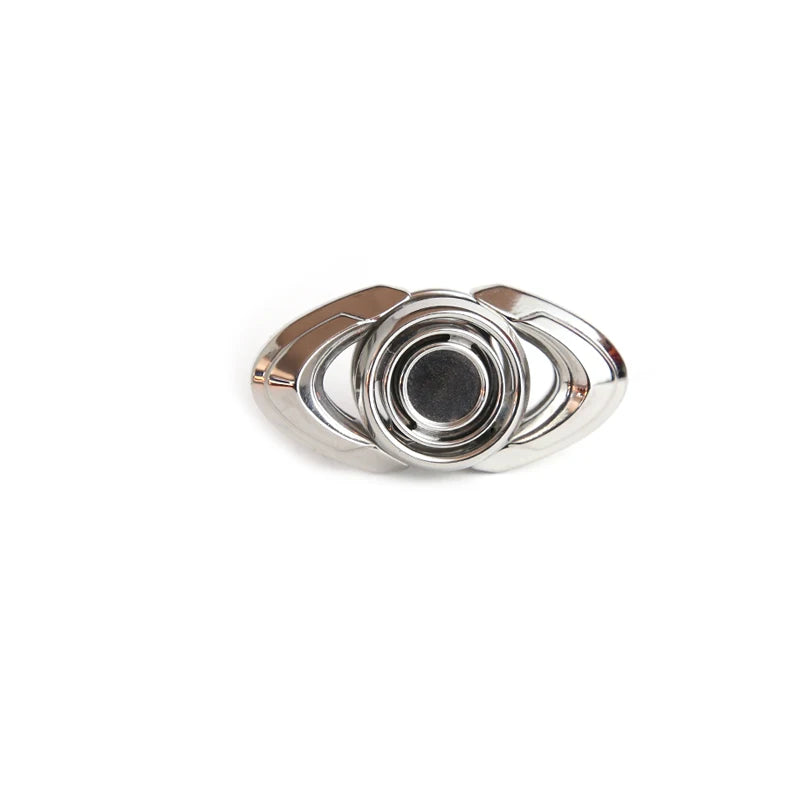 Two-leaf Stainless Steel Fidget Spinner Portable Hand Spinner Fun Fingertip Spinning Toy ADHD Focus Toy Fidget Toy Adults Gift