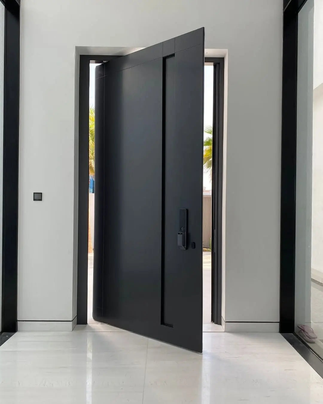 Karusselltür für Hausvillaanwendungen, maßgefertigte Größe, Aluminiumlegierung, Eingangstür, Außensicherheitseingangstüren