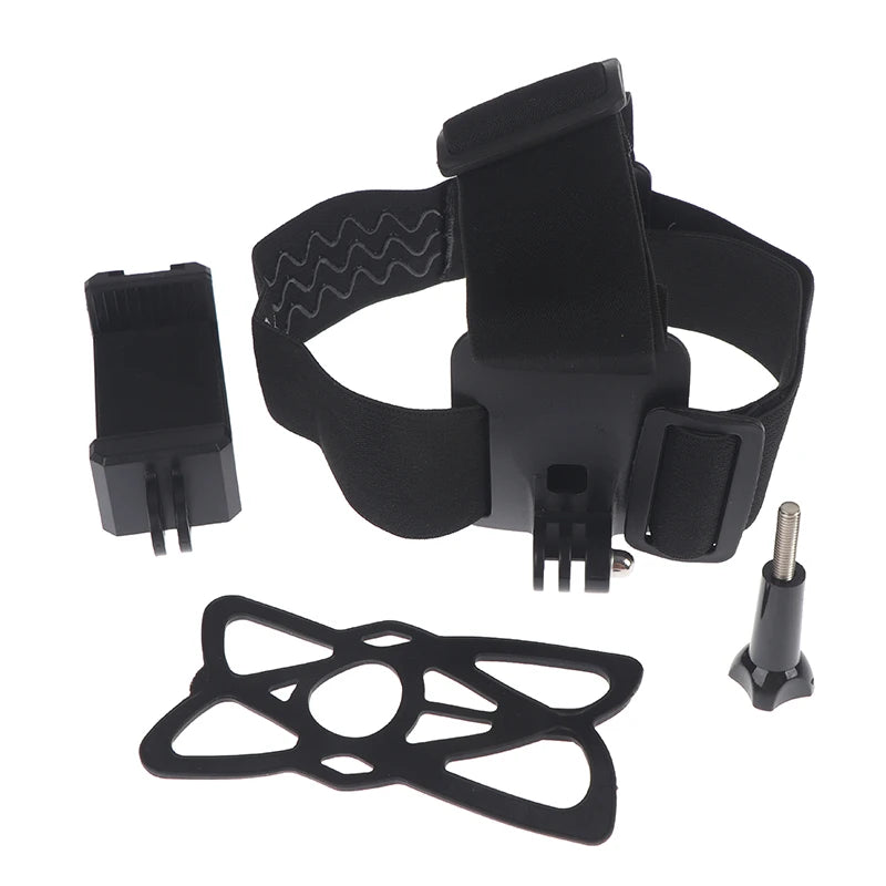 Support de téléphone pour casque, vidéo à la première personne, serre-tête pour téléphone, smartphone, caméra d'action