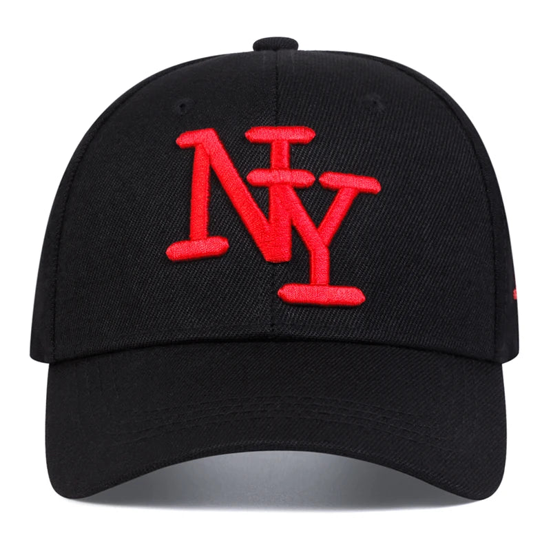 Unisex NY Letter Embroidery Baseball Caps Spring Autumn Outdoor Adjustable Casual Hats Sunscreen Hat