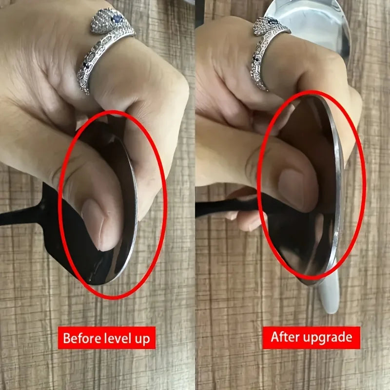 Ensemble de 2 cuillères de service surdimensionnées en acier inoxydable à long manche, idéales pour la maison et le restaurant. Vaisselle en acier inoxydable.