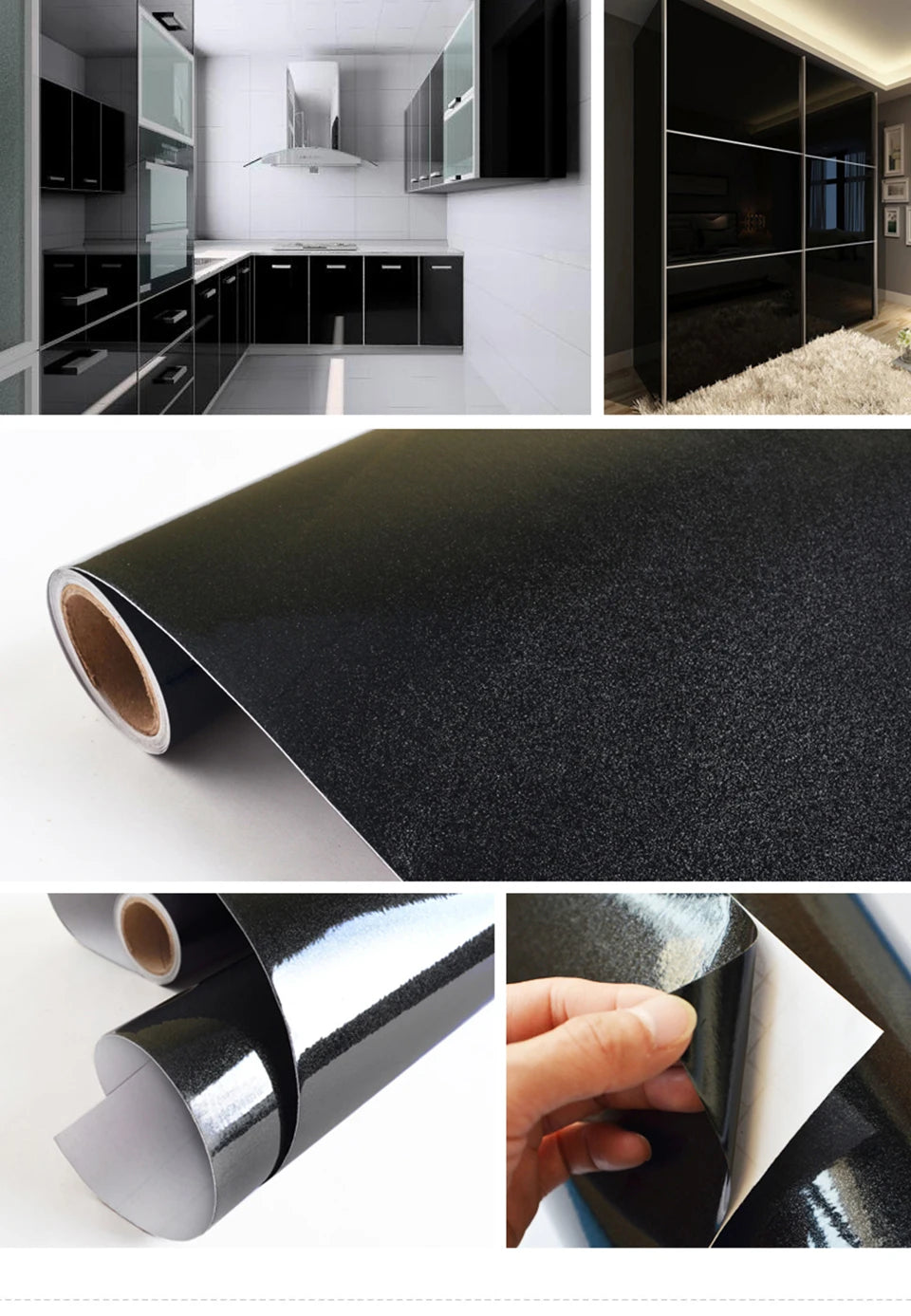 PVC Marmor Aufkleber Selbstklebende Tapete Wasserdicht Hitzebeständig Küchenarbeitsplatten Tisch Möbel Schrank Wandpapier