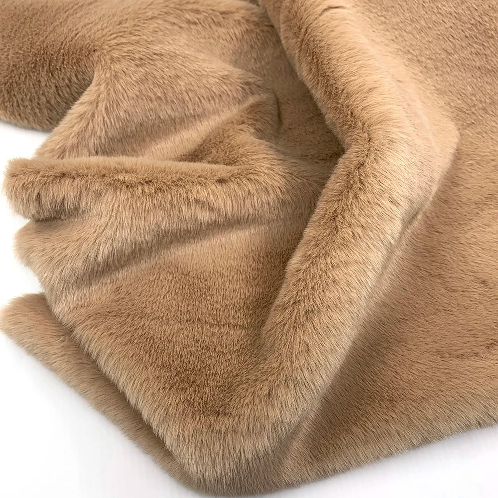 10mm Pile Length Fur Fabric Polyester Imitation Fur Fabrics Handmade DIY Encryption Thickening Fake Rabbit Hair Fur Plush Fabric