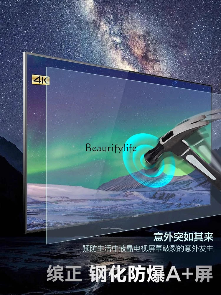 Téléviseur 4K LCD antidéflagrant grand écran haute définition 100 pouces réseau intelligent domestique 55/65/75/85/120
