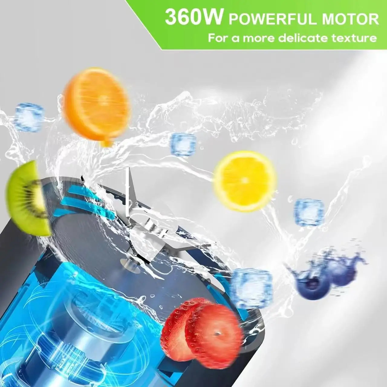 Nouvel extracteur de jus électrique portable sans fil 2025, chargement USB, grande capacité de 700 ml, mixeur ménager pour fruits et légumes de 700 ml