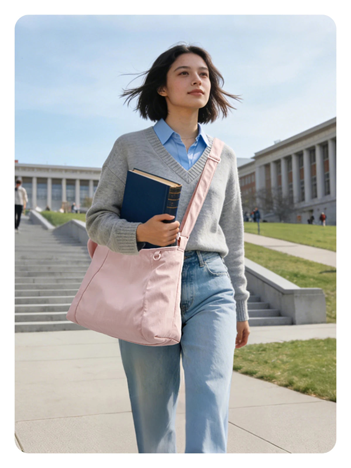 Sacs à bandoulière BAGSMART pour femmes, sac fourre-tout polyvalent léger et décontracté, sac à bandoulière pour le travail, sac hobo sous l'épaule