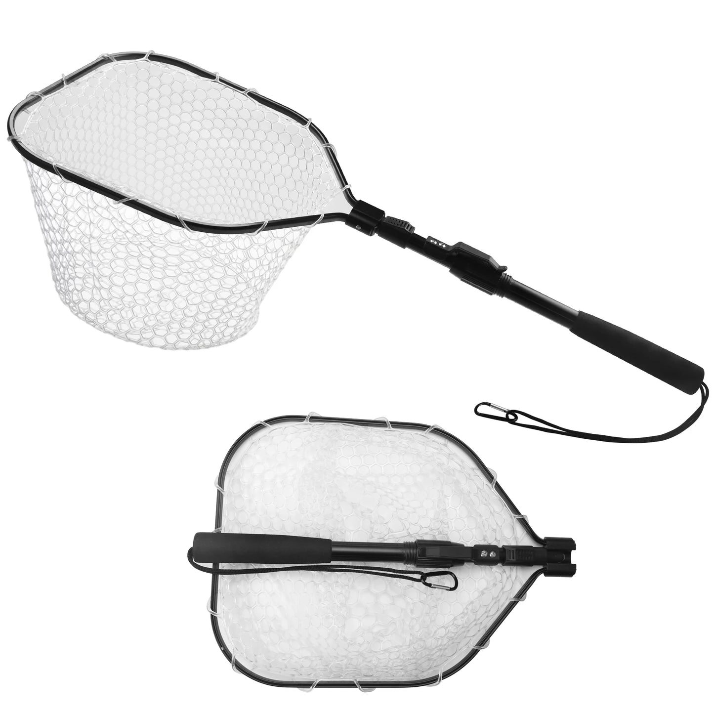 Angelwerkzeug-Set, Angelnetz mit Zange, Hakenlöser, Fischgreifer für Kajak, langlebig, zusammenklappbar, Angelzubehör, Männergeschenke