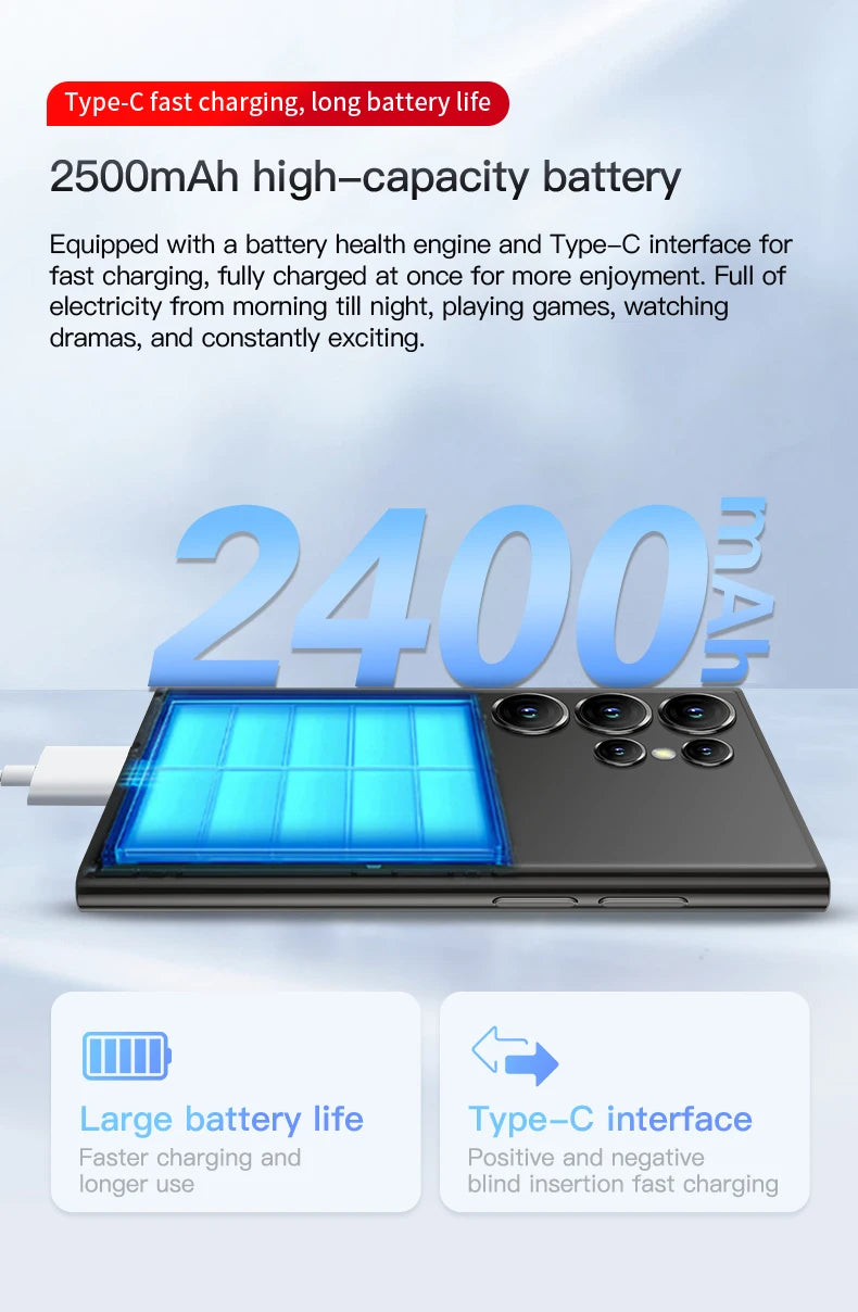 SOYES S24 Pro Max 4G Mini Phone - Android 3-inch Face Unlock Dual SIM Dual Standby | 2+16GB Memory 2400mAh Long Battery Life