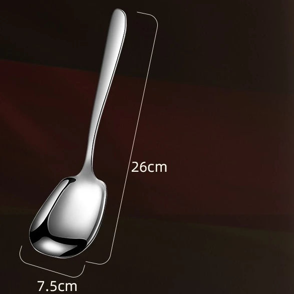 1PC Public Serving Spoon Stainless Steel Serving Spoon Large Spoon Commercial Hotel Restaurant Household Tableware