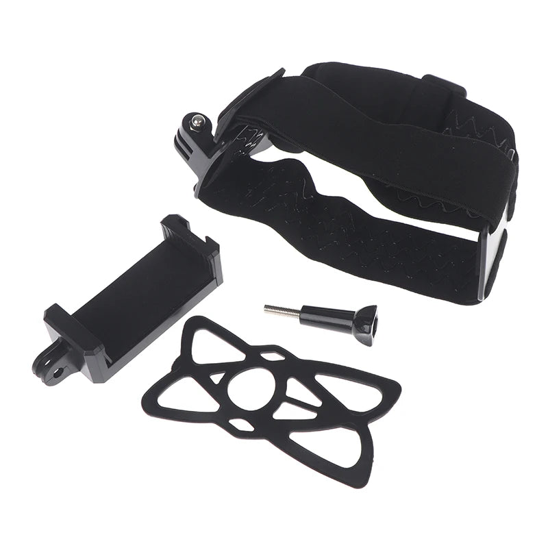 Support de téléphone pour casque, vidéo à la première personne, serre-tête pour téléphone, smartphone, caméra d'action