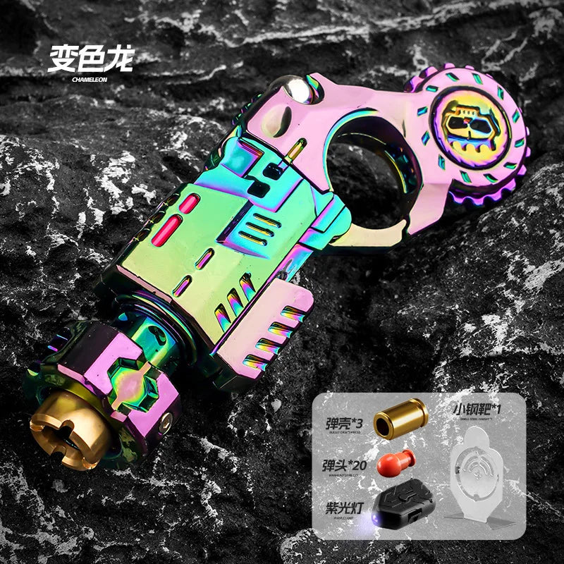 EDC Metall Multi Spielbarkeit Ratsche Flip Antistress Spielzeugpistole Auswurfschale Stressabbau Fidget Spinner Fidgeting Spielzeug Geschenke