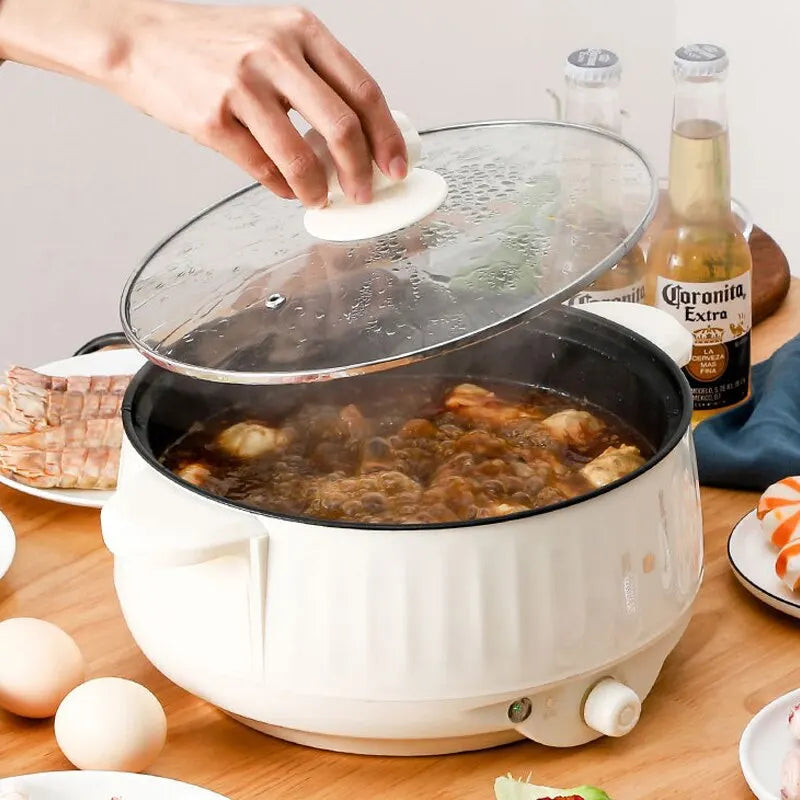 220V Multikocher Einzel-/Doppelschicht Elektrotopf 1-2 Personen Haushalt Antihaftpfanne Hot Pot Reiskocher Kochgeräte