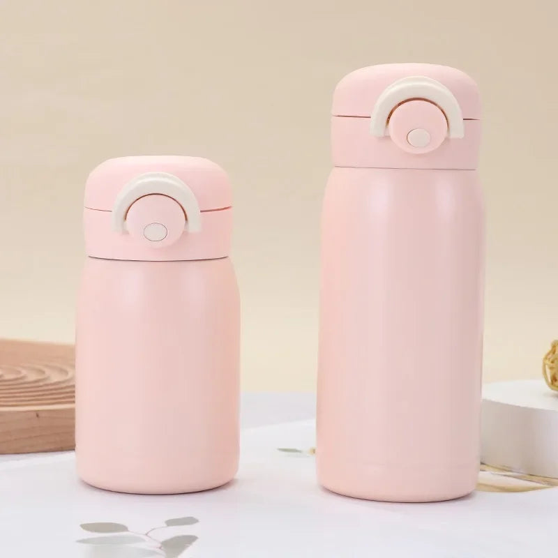 Mini tasse thermos de 220 ml/350 ml, tasse de poche, tasse à café thermique en acier inoxydable, flasque sous vide, bouteille d'eau chaude isotherme, cadeau pour enfants