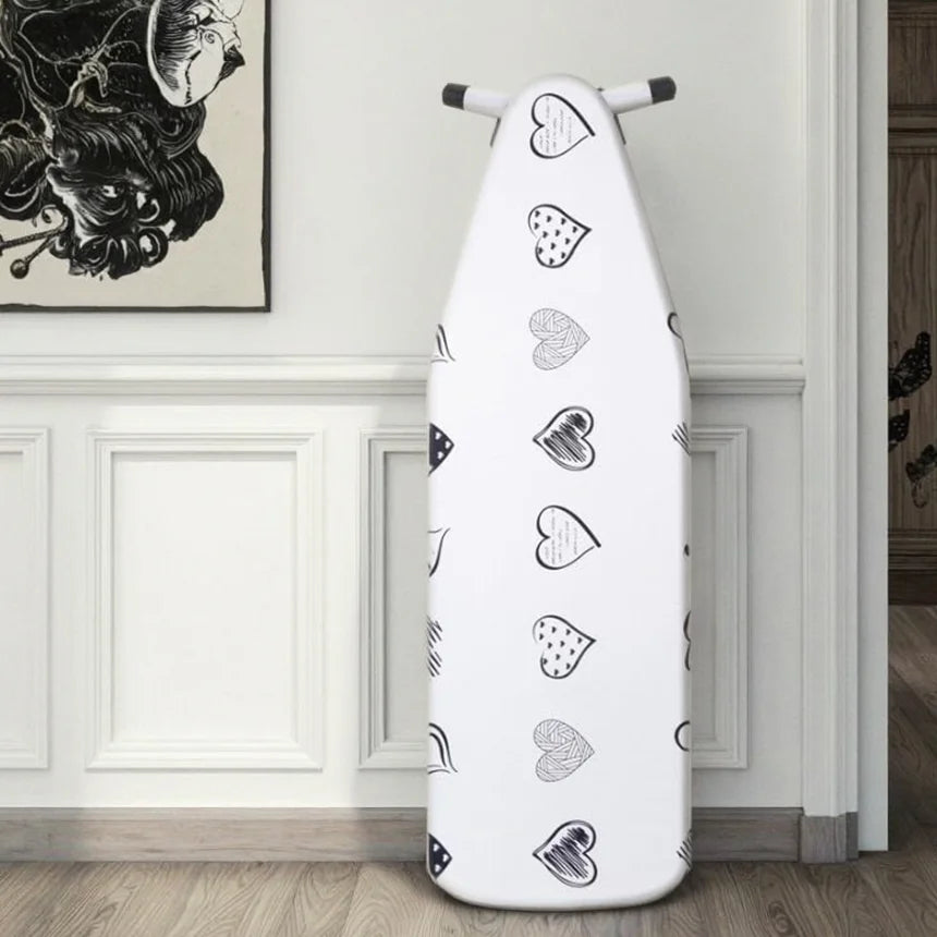 MZXcuin Ironing Board Covers (140x50 cm) Drawstring Tightening with Thick Felt Padding, Easy Fit, Scorch Resistant