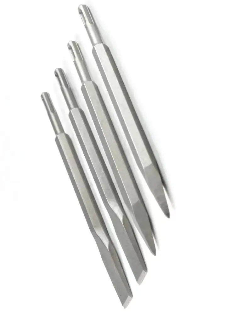 250mm Meißelsatz SDS Plus Schaft Elektrohammerbohrer Punkt Nut Flachmeißel Mauerwerkzeug für Beton Ziegelwand Stein