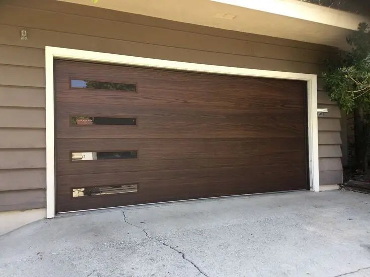Portes de garage sur mesure en gros pour fabricants, portes de garage automatiques isolées, portes de garage sectionnelles en verre dépoli