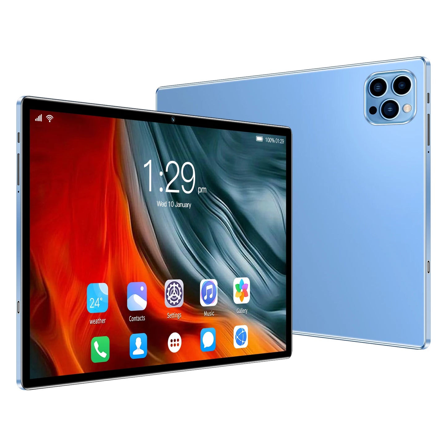 Neues 10,1-Zoll-Lern-Tablet, Octa-Core, Dual-SIM, 4 GB RAM, 64 GB ROM, 3G-Telefonie, Bluetooth, WiFi, Google Tablet PC, 6000 mAh