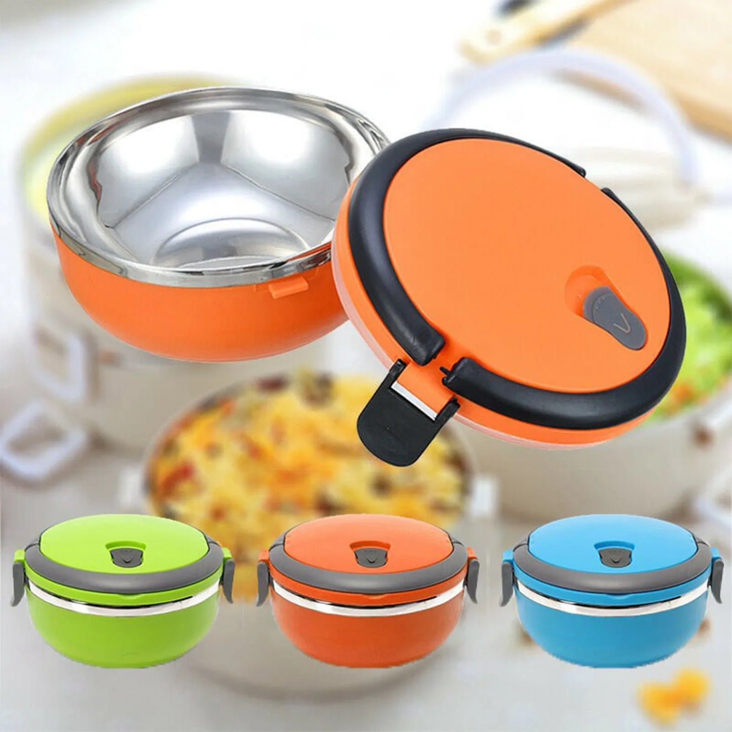 Boîte à lunch isotherme pour enfants et adultes, en acier inoxydable, thermos alimentaire, flasque alimentaire sous vide, récipients isolés portables pour aliments et soupes