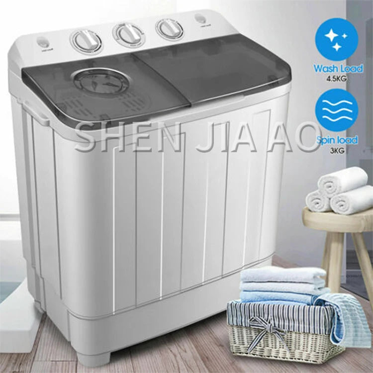 Lave-linge et sèche-linge portables semi-automatiques 2-en-1 Lave-linge portable avec pompe de vidange
