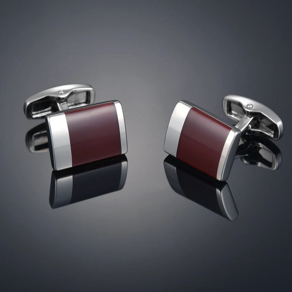 Quality Gems Craft Manschettenknöpfe Blumenmuster Golden Horse Muster Stoff Französische Ovale Hemd gemelos cuff links