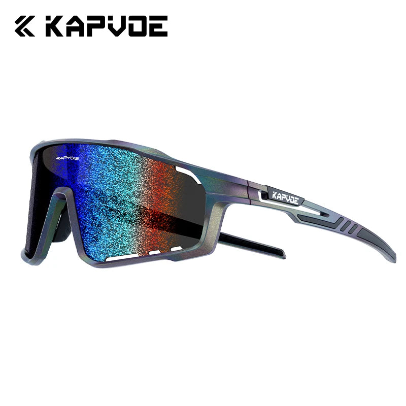 KAPVOE Nouvelle Technologie Nano Lentilles Lunettes de Cyclisme Lunettes de Soleil Sportives de Plein Air Vélo Hommes Femmes VTT Bicyclette UV400 Lunettes