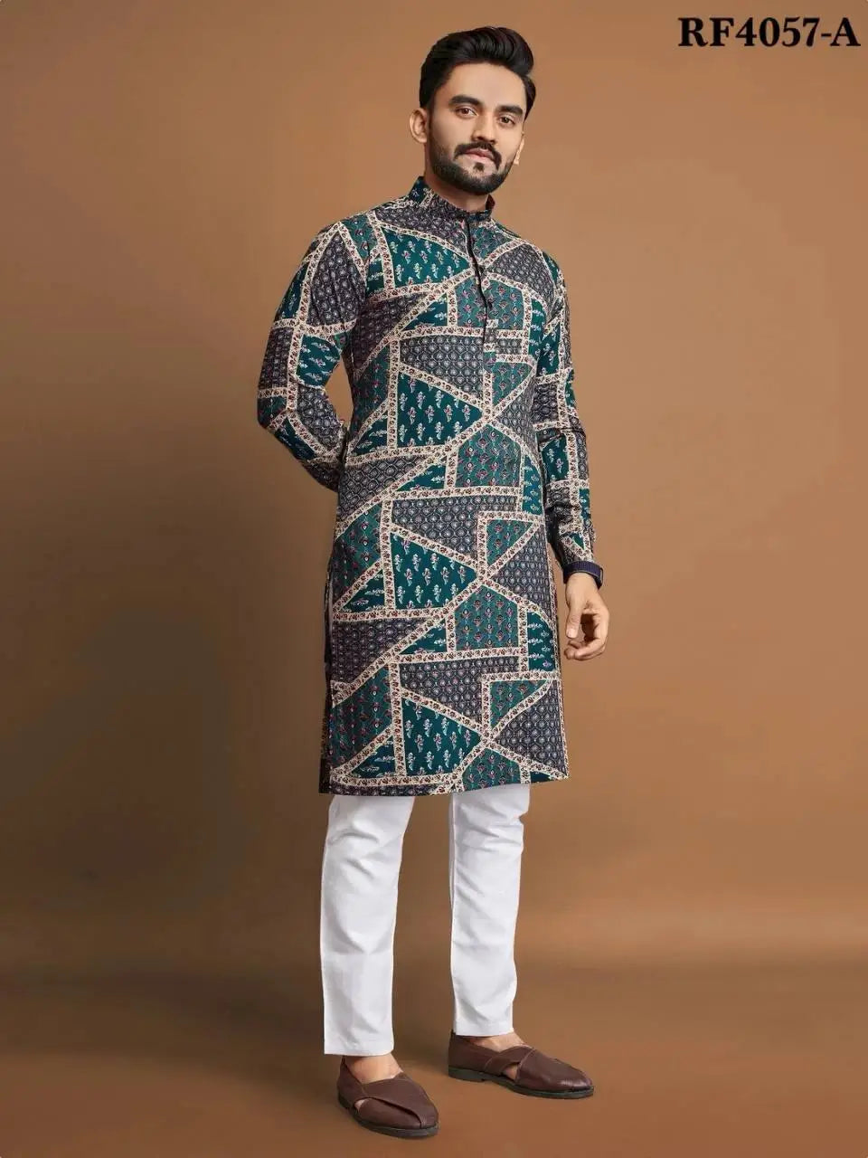 2025 Chemises musulmanes pour hommes, col patchwork, manches longues, vintage, vêtements pour hommes, chemise islamique arabe décontractée, caftan, S-5XL INCERUN