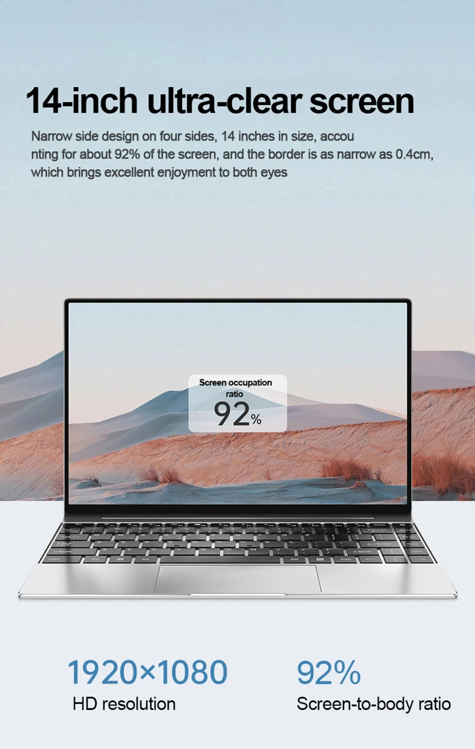 Ultradünner 14,1" Windows 11 Laptop Computer Intel Core i9 10980HK Gamer Laptop 16GB RAM 1TB SSD Laptops 1920*1080P Notebook PC