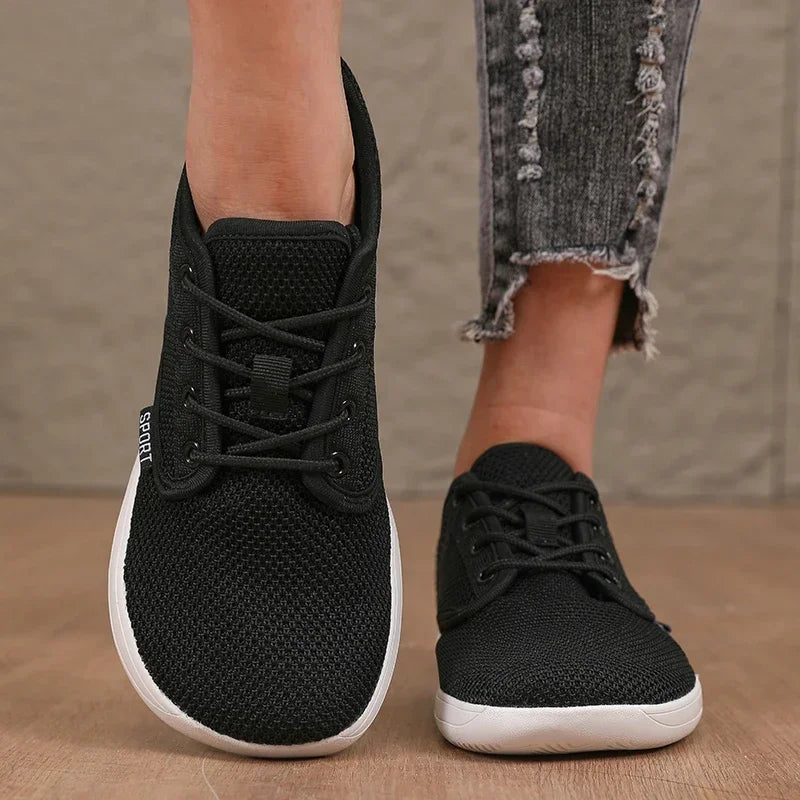 2025 Summer Men's Running Shoes Barefoot Fitness Mesh Sports Shoes Women Flat Bottom Wide Foot Shoes Slow Running Brand Sneakers