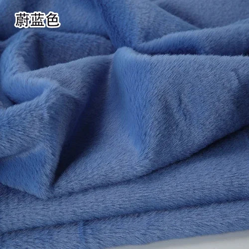 Tissu Peluche Imitation Fourrure de Lapin Loutre Violet 50x50cm 8mm pour Confection de Jouets en Peluche Bricolage, Fond d'Écran, Écharpe, Oreiller