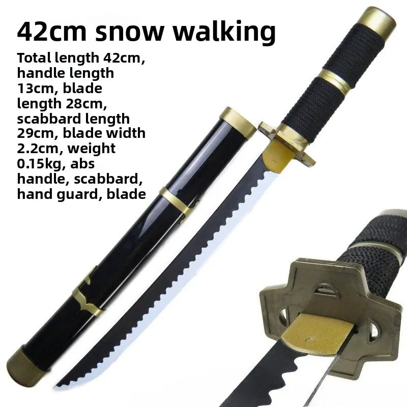42cm/16.53in Anime Zoro Katana Épées Modèle Samurai Accessoires Cosplay Périphériques En Bois Avec Fourreau Ornements De Collection Jouets Garçons