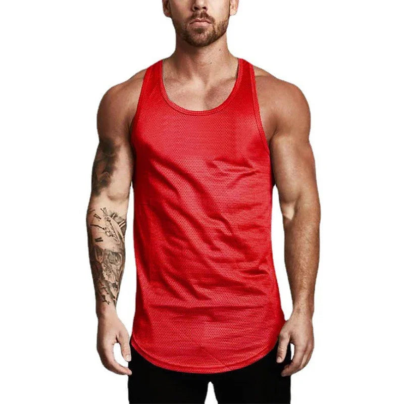 Débardeur de course pour hommes, été, sport, gilet de gym, séchage rapide, débardeur d'entraînement, maillot de corps, chemise sans manches de fitness musculation pour homme