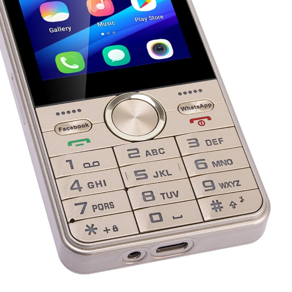 UNIWA HOPE XS17 4G Touch Screen Keypad Phone Android 8.1 Dual SIM Card 3.5 Inch 2GB RAM+16GB ROM 2500mAh Cellphone Whatsapp GPS