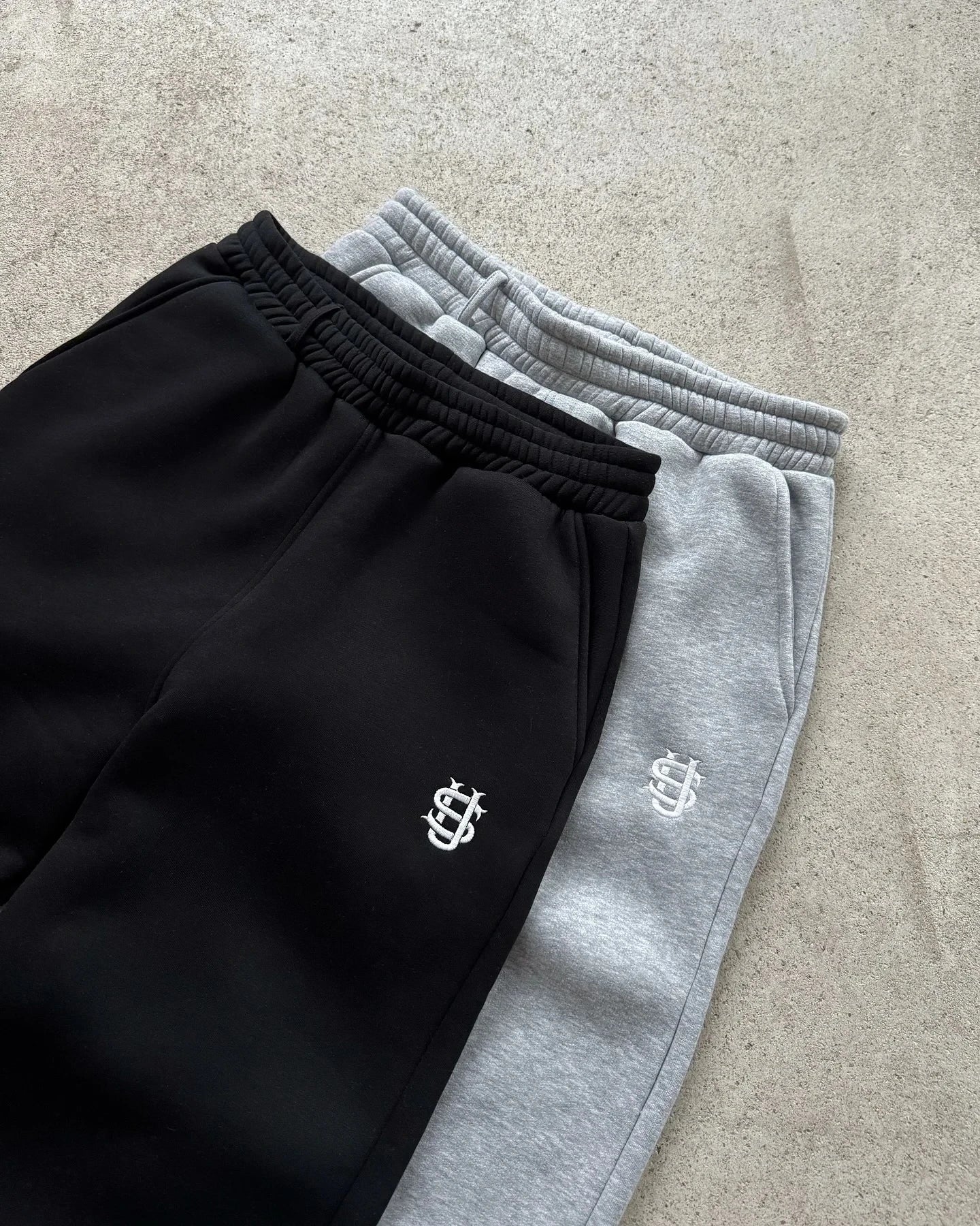 Retro Personalisierte Y2K Loose Straight Herren Trainingshose mit Bein-Reißverschluss Stickerei Hip Hop Harajuku Casual Herren Weite Hose