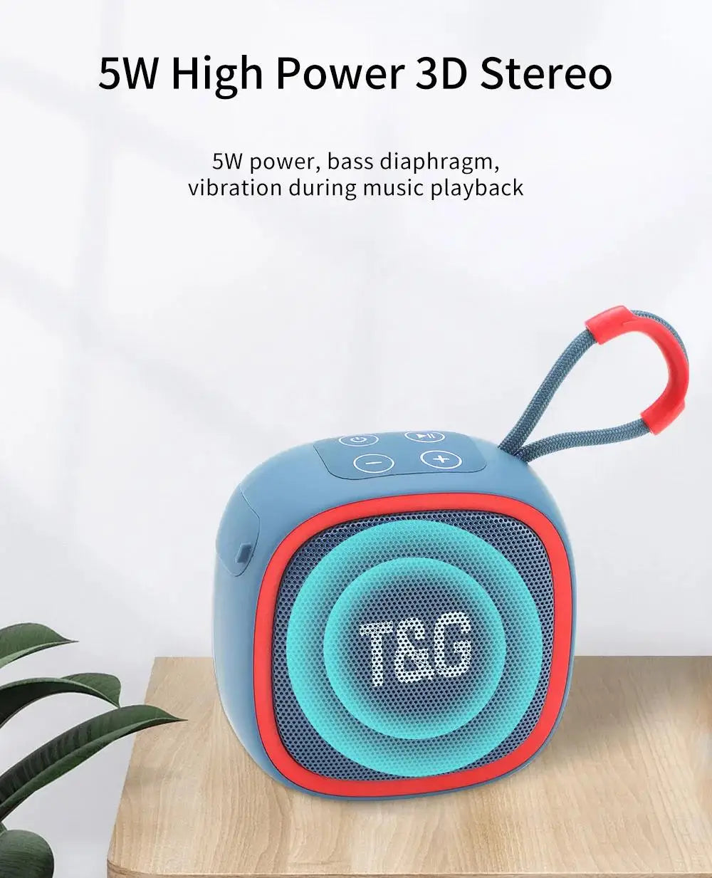 Portable Bluetooth Speaker Radio FM Mini Wireless Waterproof Subwoofer Sound Box Music Caixa De Som Small Woofer Column Bass Mp3