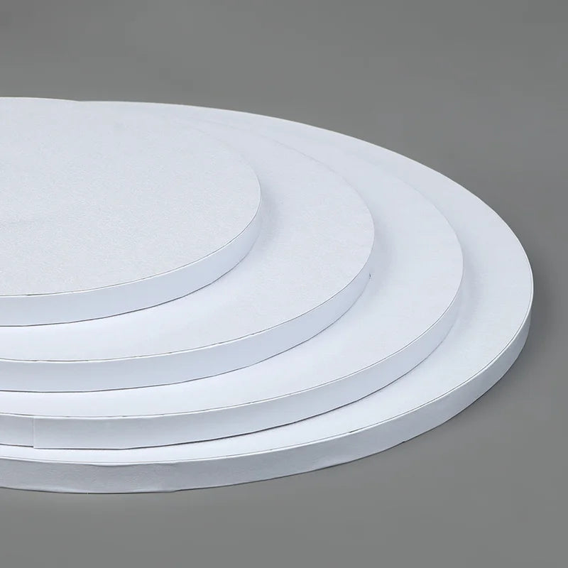 1 plateau à gâteau rond en carton blanc multi-taille, base pour cupcake, mousse, dessert, décorations de gâteau de mariage, anniversaire, fête, bricolage