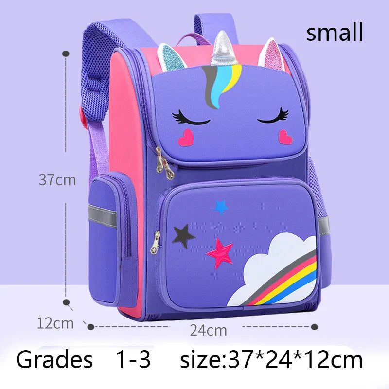 Kinderrucksack für Mädchen Einhorn Kinderrucksack Regenbogenaugen Schultasche Teenager Mädchen Rucksack für Reisen Wasserdicht Mochilas