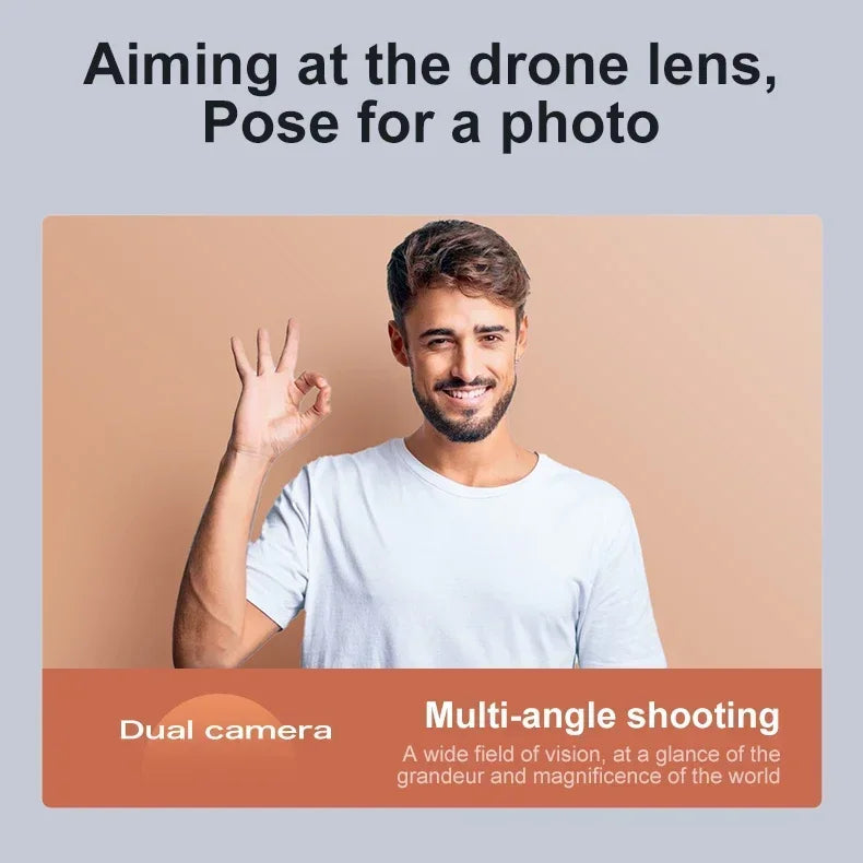 Drone Lenovo D18 8K HD Double Caméra Photographie Aérienne Évitement d'Obstacles Moteur Sans Balais 5G WIFI GPS Retour d'Écran RC Quadcopter