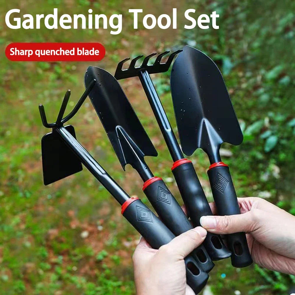 Pelle de jardinage, lot de quatre petites pelles, outils de jardinage pour légumes, outils de jardinage