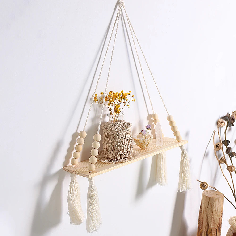 Hölzernes Aufbewahrungsregal Wandregale Pflanzen Wandregal Rustikale Holzregale Schlafzimmer Wohnzimmer Heimdekoration Geschenk
