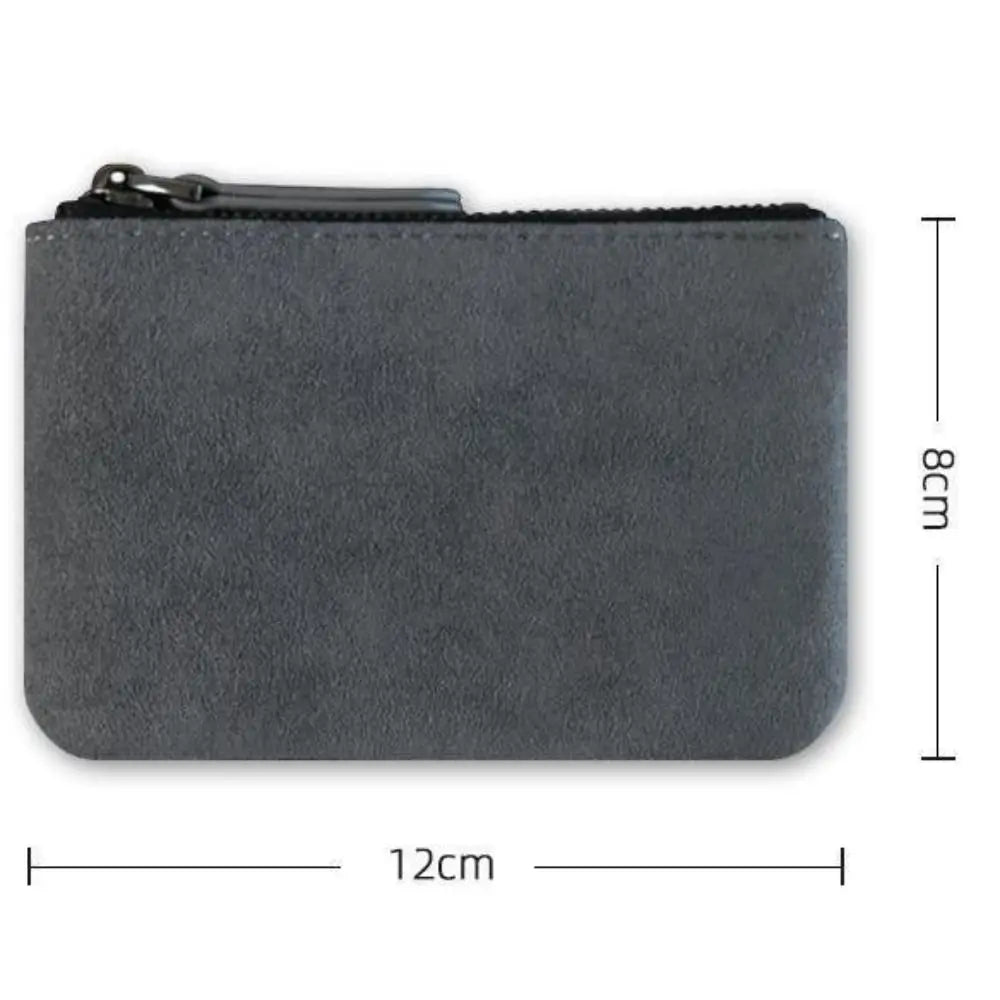 Mini portefeuilles tendance en PU, porte-monnaie, porte-cartes, sac d'argent, pochette à monnaie zippée pour femmes et hommes