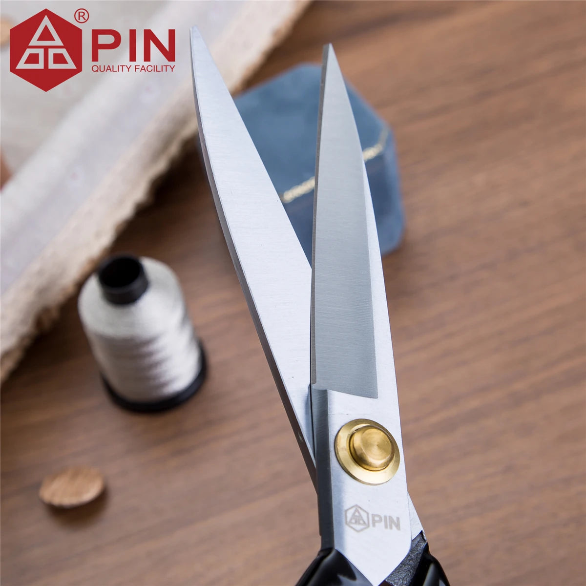 Ciseaux de tailleur pour gauchers PIN 10/12 pouces, ciseaux à tissu et cuir en acier inoxydable, ciseaux de couture ergonomiques pour gauchers