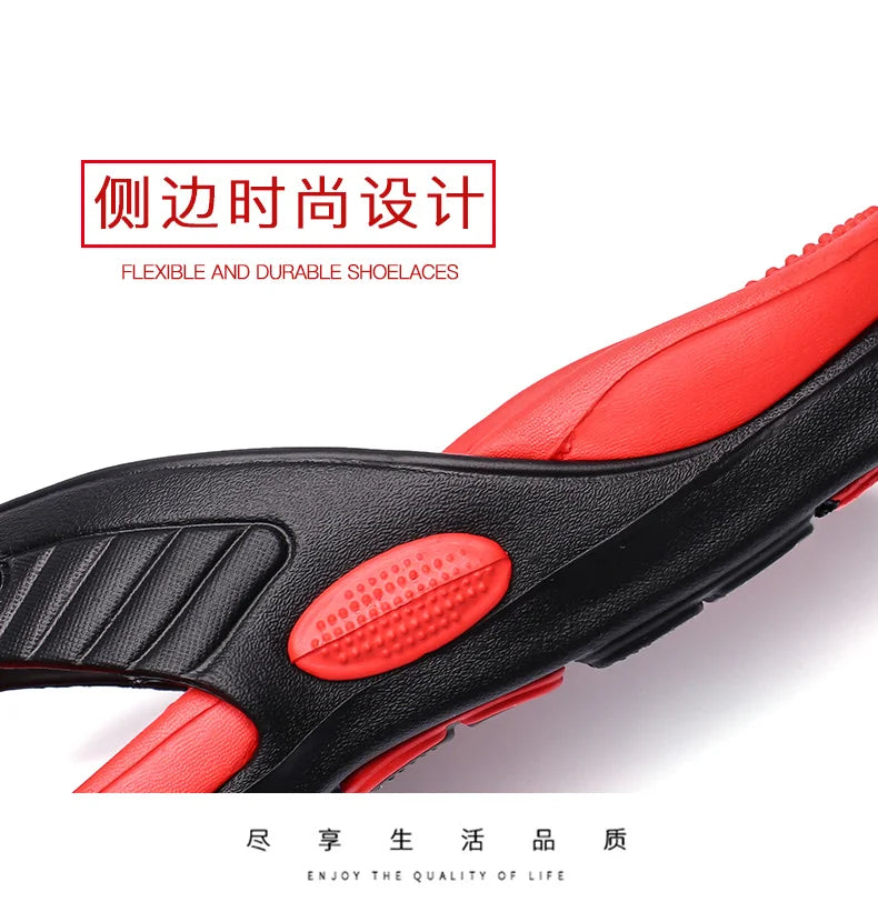 Tongs de Massage Hommes Pantoufles d'Été Sandales de Plage Confortables Hommes Chaussures Décontractées Mode Hommes Tongs Chaussures Tendance 2023