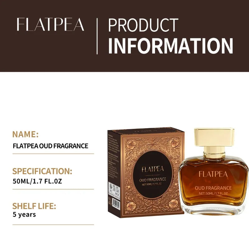 50ML Men's Perfume Body Spray Leather & Sandalwood Scent Women Eau De Parfum Alcohol-Free Long-Lasting Fragrance Arabic Perfumes