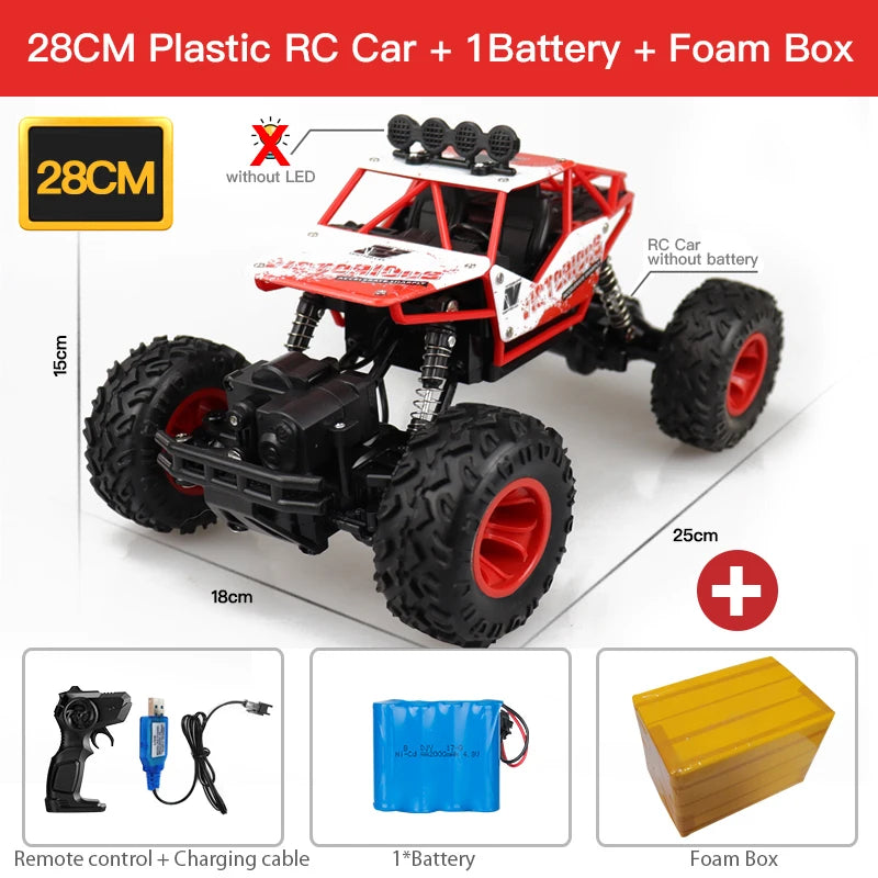 ZWN 1:12 / 1:16 4WD RC Auto mit LED-Lichtern 2.4G Funkfernsteuerung Autos Buggy Offroad-Kontroll-LKWs Jungen Spielzeug für Kinder