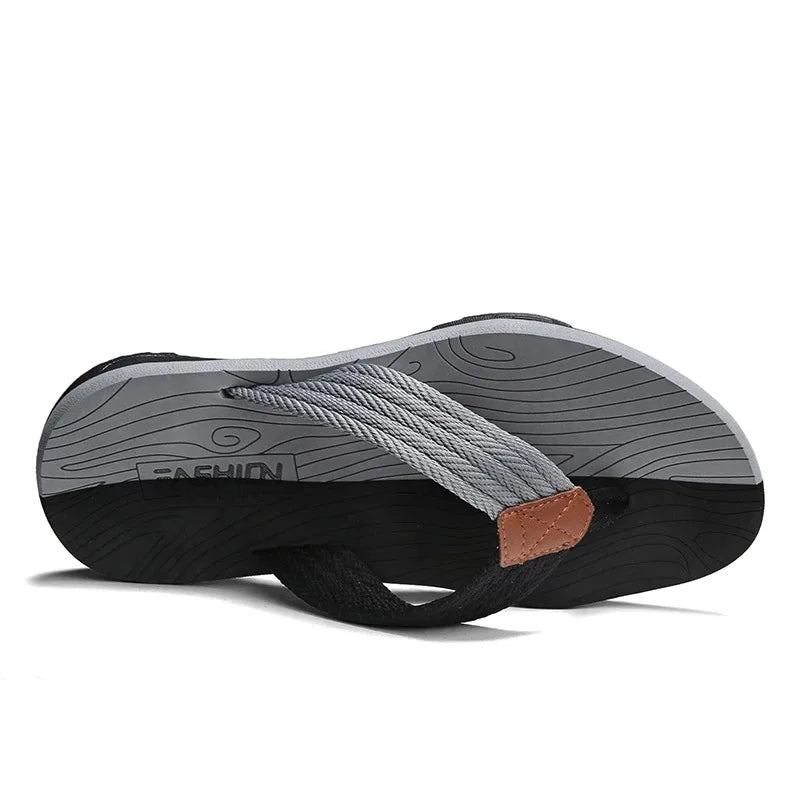 Hommes Pantoufles Été Tongs Marque Mode Extérieur Confortable Décontracté Claquettes Chaussures Plage Antidérapantes Hommes Sandales