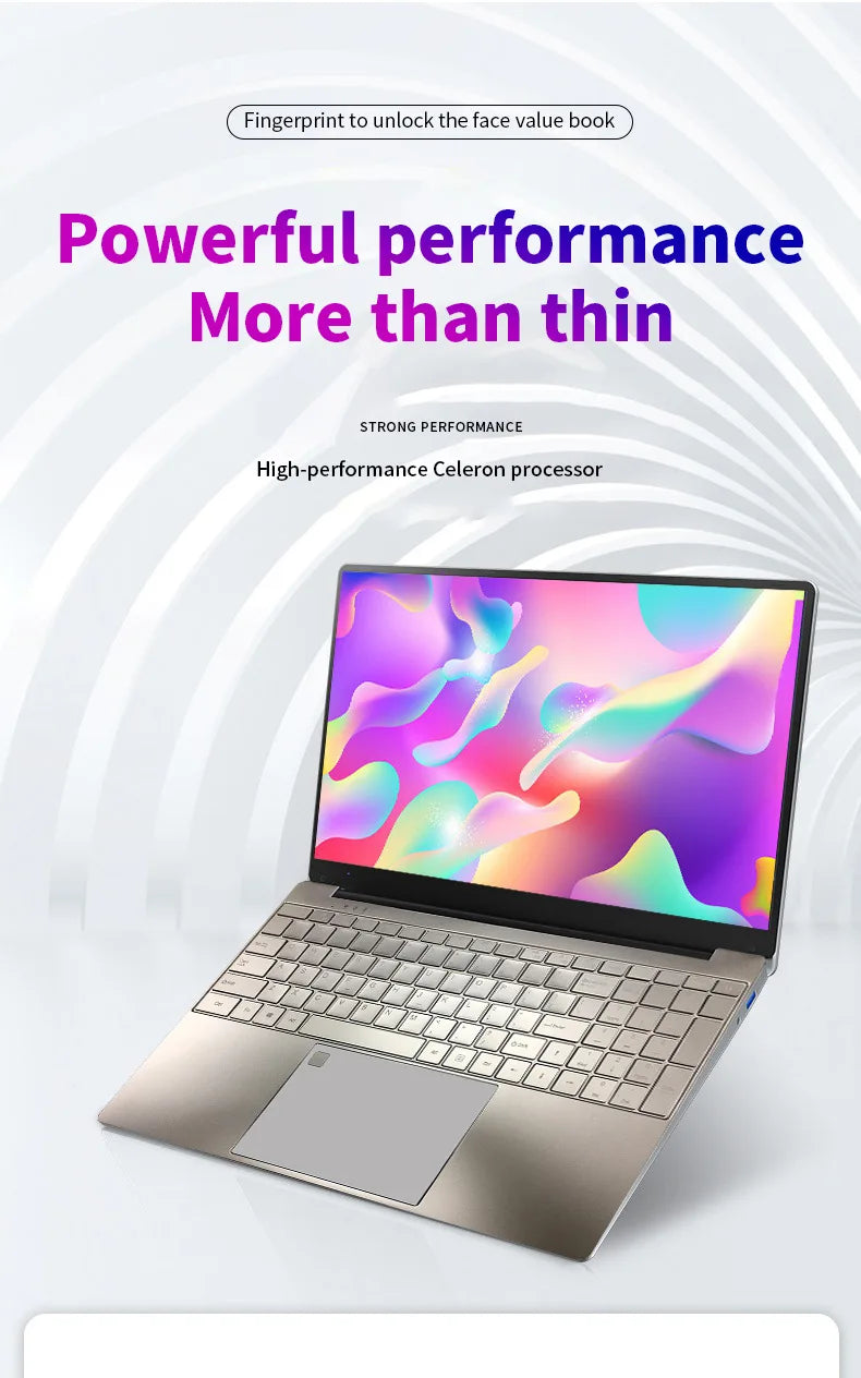 Damen-Laptop Windows 10 Office Education Gaming Notebook Pink 15,6" 11. Intel Celeron N5095 16G RAM 1T Dual WiFi Hebräische Tastatur